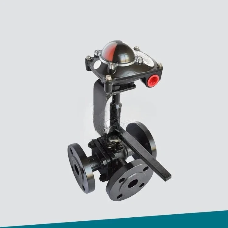 Manual L-type three-way flange ball valve with flow feedback signal
Manual L-type three-way flange ball valve with flow feedback signal
