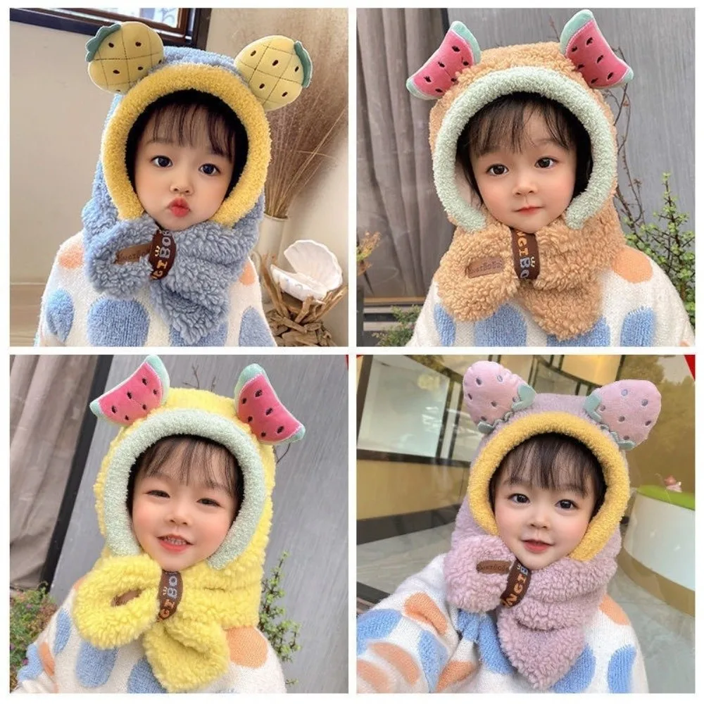 Fashion One-Piece Winter Baby Hat Scarf Windproof Thick Warm Kids Hat Hooded Scarf Plush Neck Protection Children Beanies Cap
Fashion One-Piece Winter Baby Hat Scarf Windproof Thick Warm Kids Hat Hooded Scarf Plush Neck Protection Children Beanies Cap
