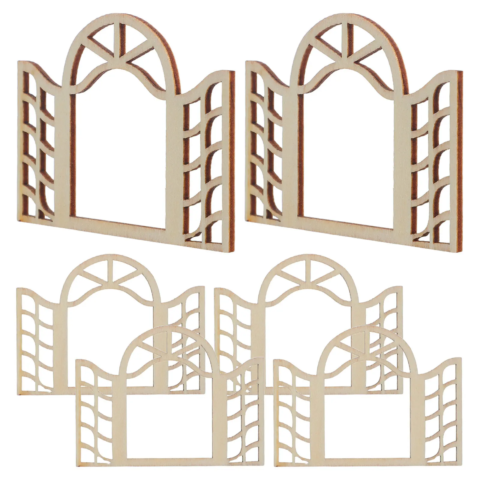 6Pcs Mini Wooden Window Frames Unfinished 2.56x1.97 Inch 10-Pane Craft Furniture Decoration Painting Art for Dollhouse Miniature
6Pcs Mini Wooden Window Frames Unfinished 2.56x1.97 Inch 10-Pane Craft Furniture Decoration Painting Art for Dollhouse Miniature