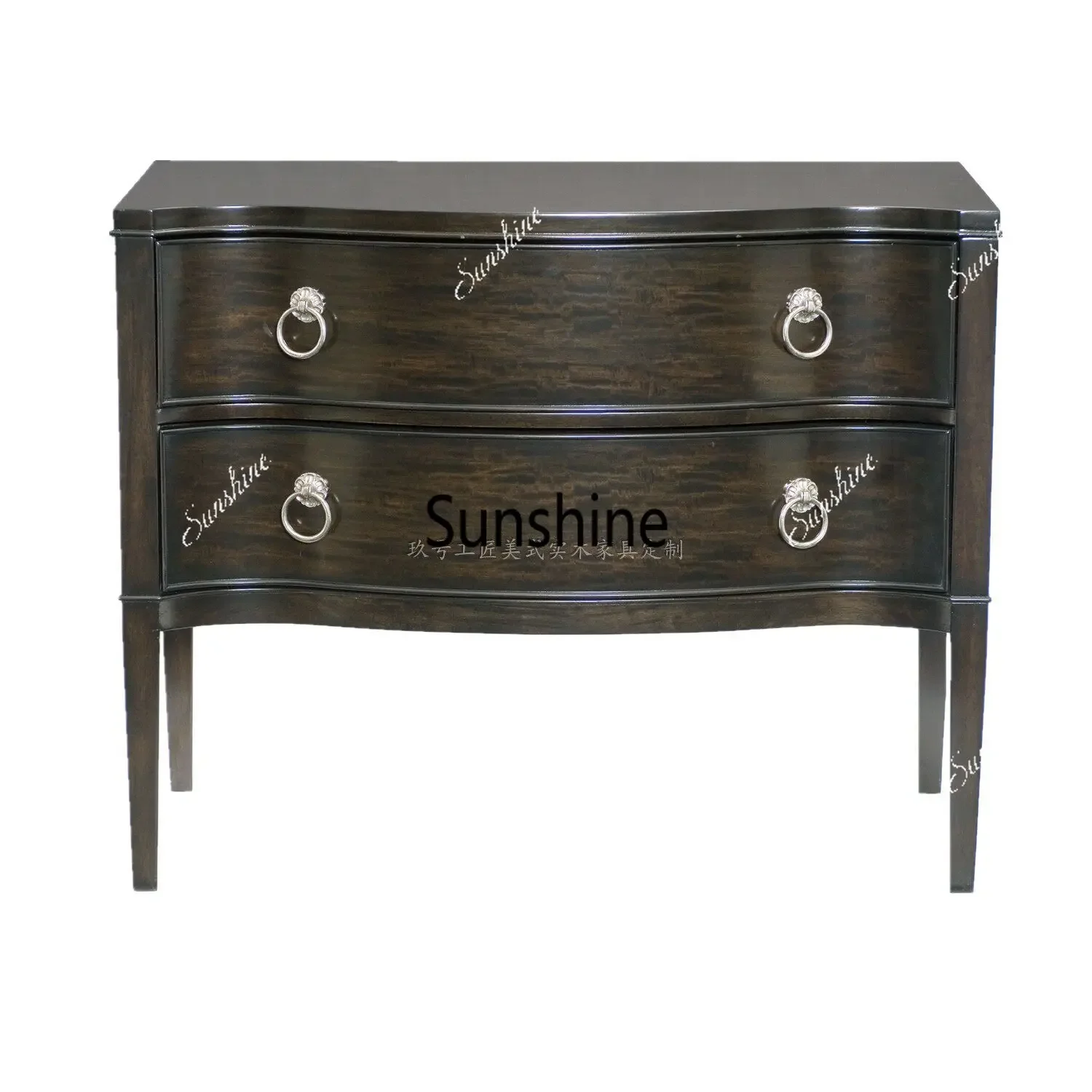 YHigh-end furniture custom American classical, all solid wood bedside tables, drawers
YHigh-end furniture custom American classical, all solid wood bedside tables, drawers