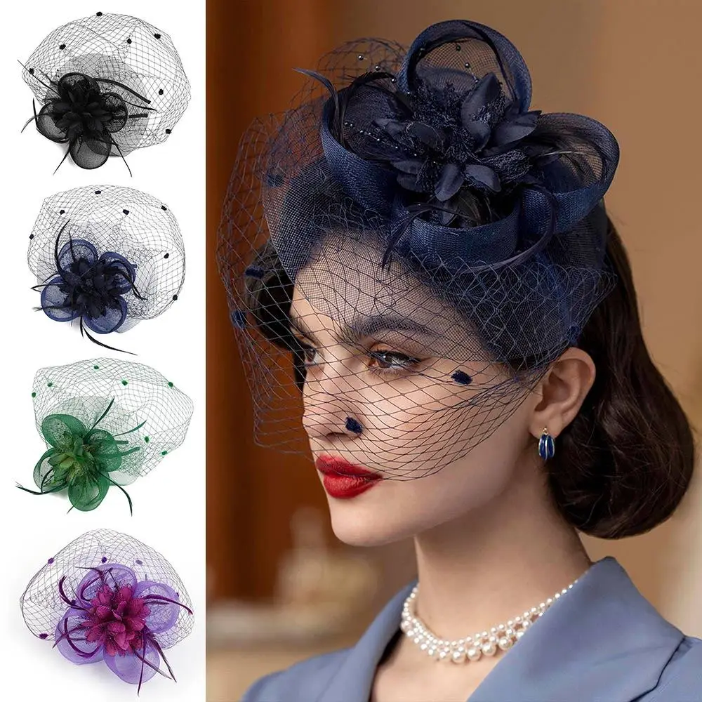 Vintage Tulle Petal Mesh Flower Headwear Veil Feather Headpiece Festival Headpiece for Women
Vintage Tulle Petal Mesh Flower Headwear Veil Feather Headpiece Festival Headpiece for Women