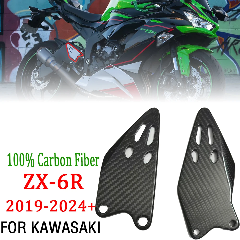 Подставки для ног для Kawasaki ZX 6R ZX-6R ZX6R 2024 2019-2023, аксессуары для мотоциклов из настоящего углеродного волокна, обтекатель, защита пятки, пластины
Подставки для ног для Kawasaki ZX 6R ZX-6R ZX6R 2024 2019-2023, аксессуары для мотоциклов из настоящего углеродного волокна, обтекатель, защита пятки, пластины