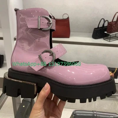 Lady pink leather design ankle hollow design boots chunky heel Mary Jane pink elegant claf boots buckle metal boots size 34-40
Lady pink leather design ankle hollow design boots chunky heel Mary Jane pink elegant claf boots buckle metal boots size 34-40