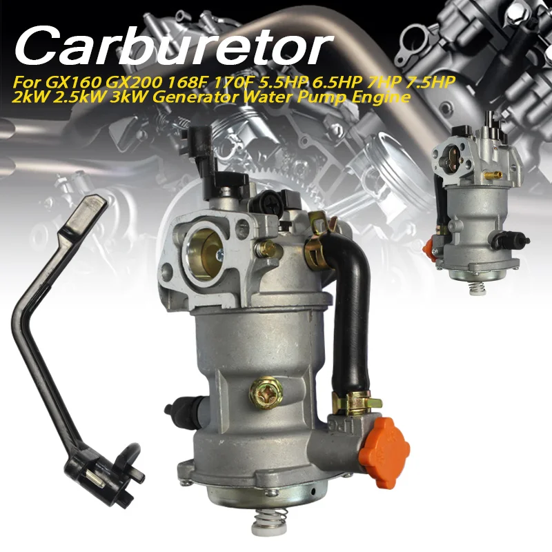 Carburetor Dual Fuel Conversion Kit LPG CNG for GX160 GX200 168F 170F 2kW-3kW Generator Engine
Carburetor Dual Fuel Conversion Kit LPG CNG for GX160 GX200 168F 170F 2kW-3kW Generator Engine