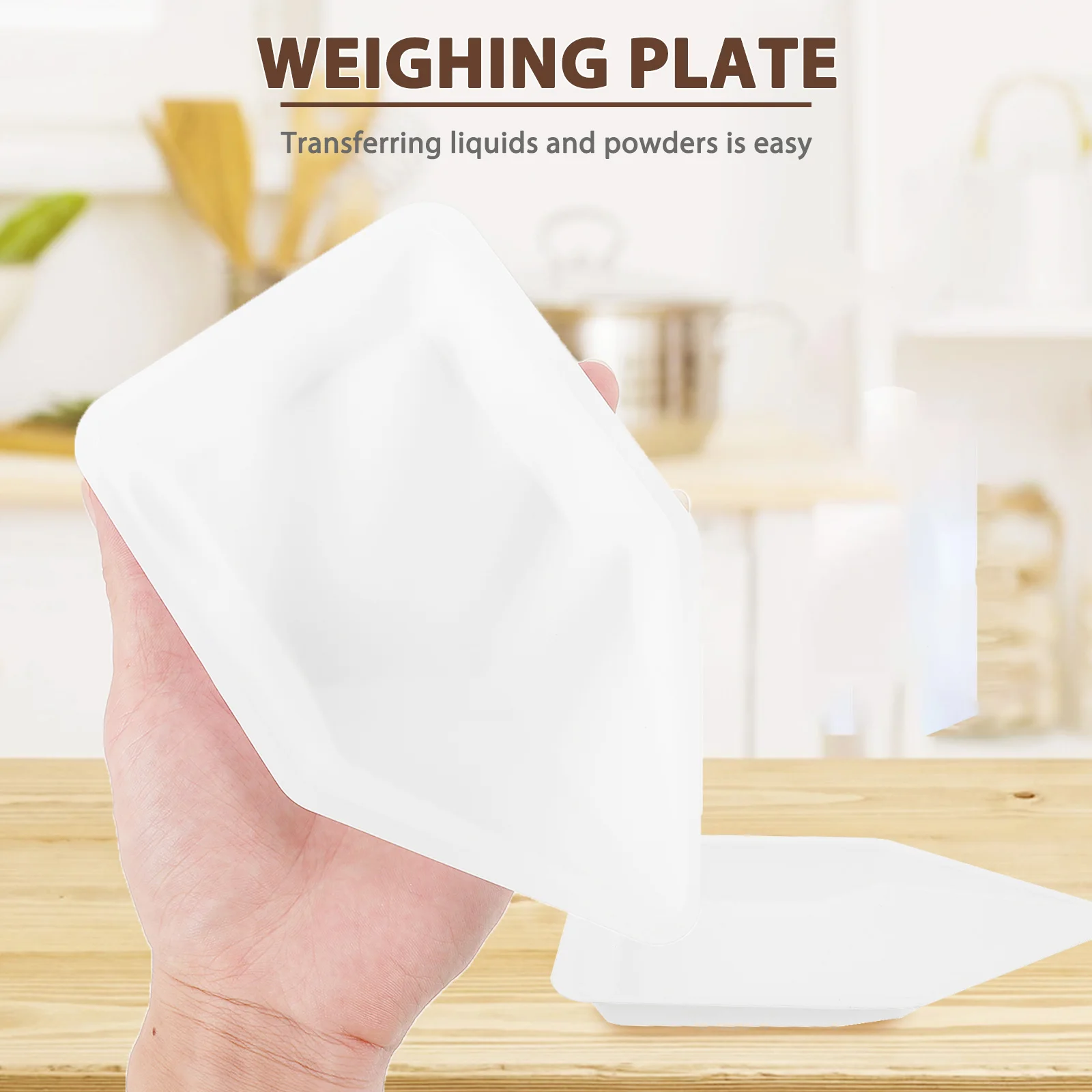 10pcs Weighing Boat Lightweight Measuring Liquids Solids Powders Disposable Easy Cleanup Accurate Measurement Plastic Tray
10pcs Weighing Boat Lightweight Measuring Liquids Solids Powders Disposable Easy Cleanup Accurate Measurement Plastic Tray
