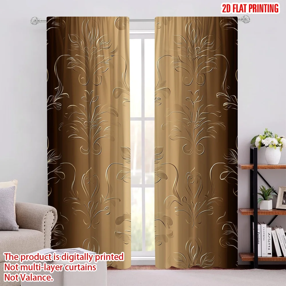 2Pcs 2D Flat PrintingTan Curtain Flowers Victorian Elements Royal Aged Vintage Art For Living Room Bedroom Dining Room And
2Pcs 2D Flat PrintingTan Curtain Flowers Victorian Elements Royal Aged Vintage Art For Living Room Bedroom Dining Room And