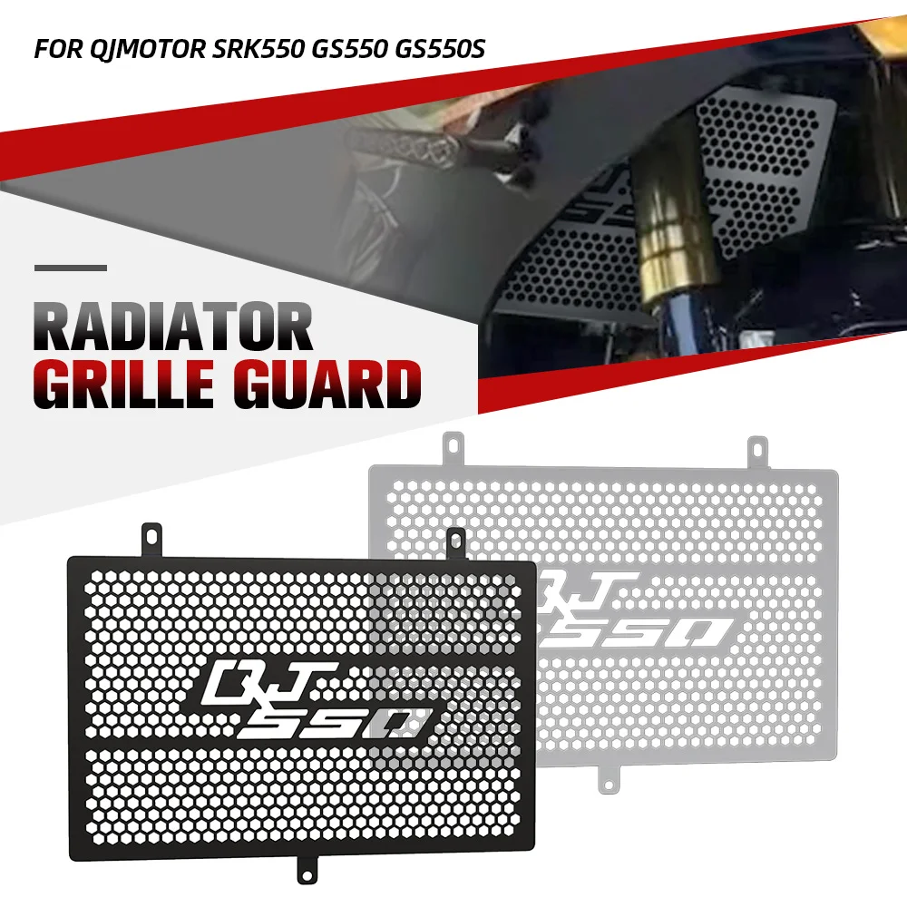For QJMOTOR SRK550 GS550 GS550S Motorcycle Accessories Radiator Guard Protector Grille Grill Cooler Grill Cover Cooler Protect 
For QJMOTOR SRK550 GS550 GS550S Motorcycle Accessories Radiator Guard Protector Grille Grill Cooler Grill Cover Cooler Protect
