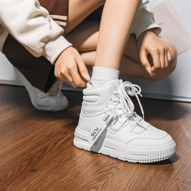 Couple's Solid Color Simple Design All-season Mid-top PUgemian Flat Lace-up Versatile and Fashionable Outdoor Walking Sneakers
Couple's Solid Color Simple Design All-season Mid-top PUgemian Flat Lace-up Versatile and Fashionable Outdoor Walking Sneakers