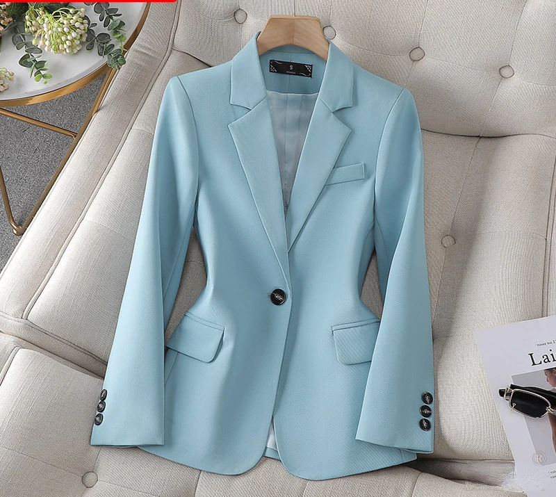 Single Button Blazers for Women 2023 New Spring/Autumn Long Sleeve Slim Women Blazer Fashion Luxury Office Ladies Solid Coat
Single Button Blazers for Women 2023 New Spring/Autumn Long Sleeve Slim Women Blazer Fashion Luxury Office Ladies Solid Coat