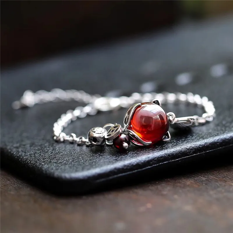 Uglyless Magic Bring U LOVE Fairy Fox Bracelets for Women Tempting Red Garnet Jewelry Real 925 Sterling Silver Chains Bracelets
Uglyless Magic Bring U LOVE Fairy Fox Bracelets for Women Tempting Red Garnet Jewelry Real 925 Sterling Silver Chains Bracelets