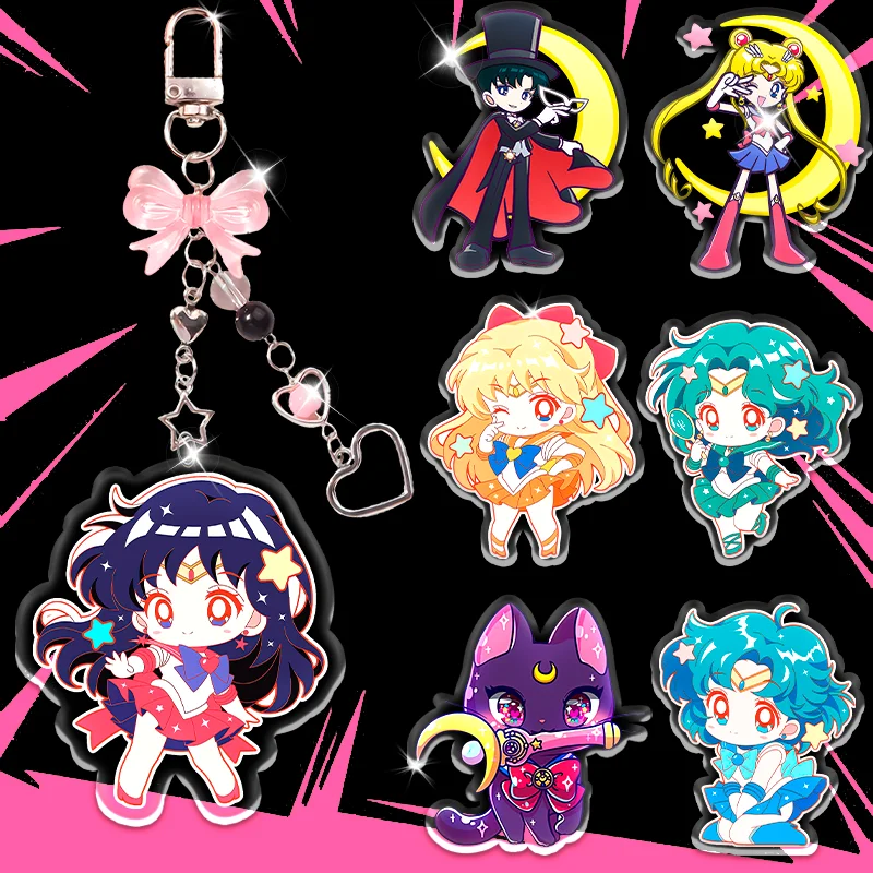 14cm Sailor Moon Acrylic Girl Keychain Tsukino Usagi Peripheral Accessories Student Backpack Key Pendant Cute Girl Holiday Gift
14cm Sailor Moon Acrylic Girl Keychain Tsukino Usagi Peripheral Accessories Student Backpack Key Pendant Cute Girl Holiday Gift
