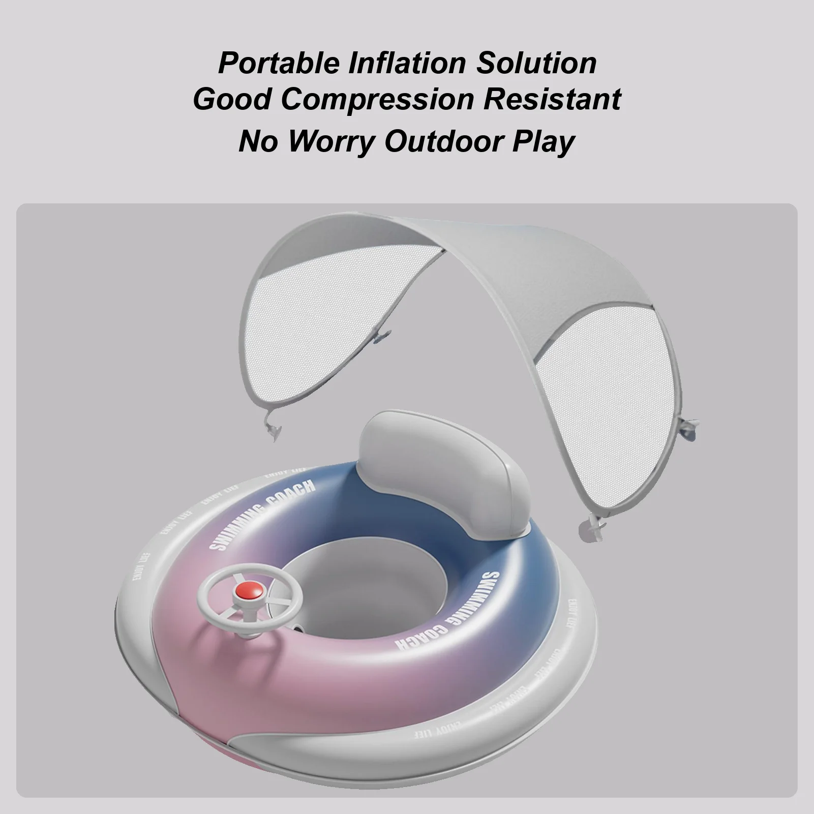 Поплавок для бассейна для малышей, надувные детские поплавки с навесом для безопасности бассейна, плавающее сиденье, игрушки, встроенный пресс-насос для детей
Поплавок для бассейна для малышей, надувные детские поплавки с навесом для безопасности бассейна, плавающее сиденье, игрушки, встроенный пресс-насос для детей