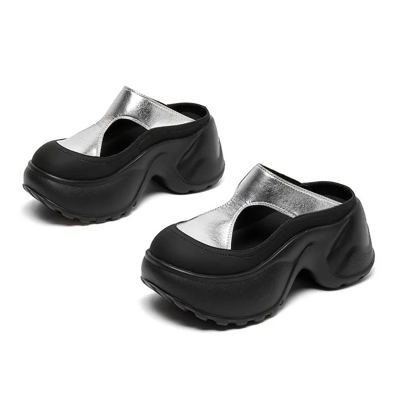 CICIYANG Women's Slippers 2025 New Genuine Leather Summer Women's Slippers Chunky Platform Toe Closed Slippers Women
CICIYANG Women's Slippers 2025 New Genuine Leather Summer Women's Slippers Chunky Platform Toe Closed Slippers Women