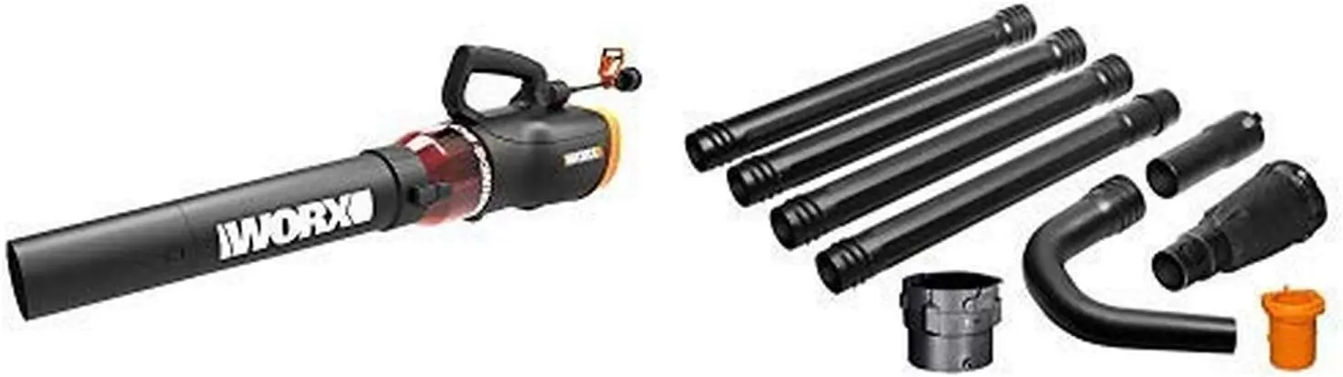 WG520 Turbine 600 Electric Leaf Blower, Black with WA4094 GUTTERPRO Universal Gutter Cleaning Kit, 11‘ Reach
WG520 Turbine 600 Electric Leaf Blower, Black with WA4094 GUTTERPRO Universal Gutter Cleaning Kit, 11‘ Reach