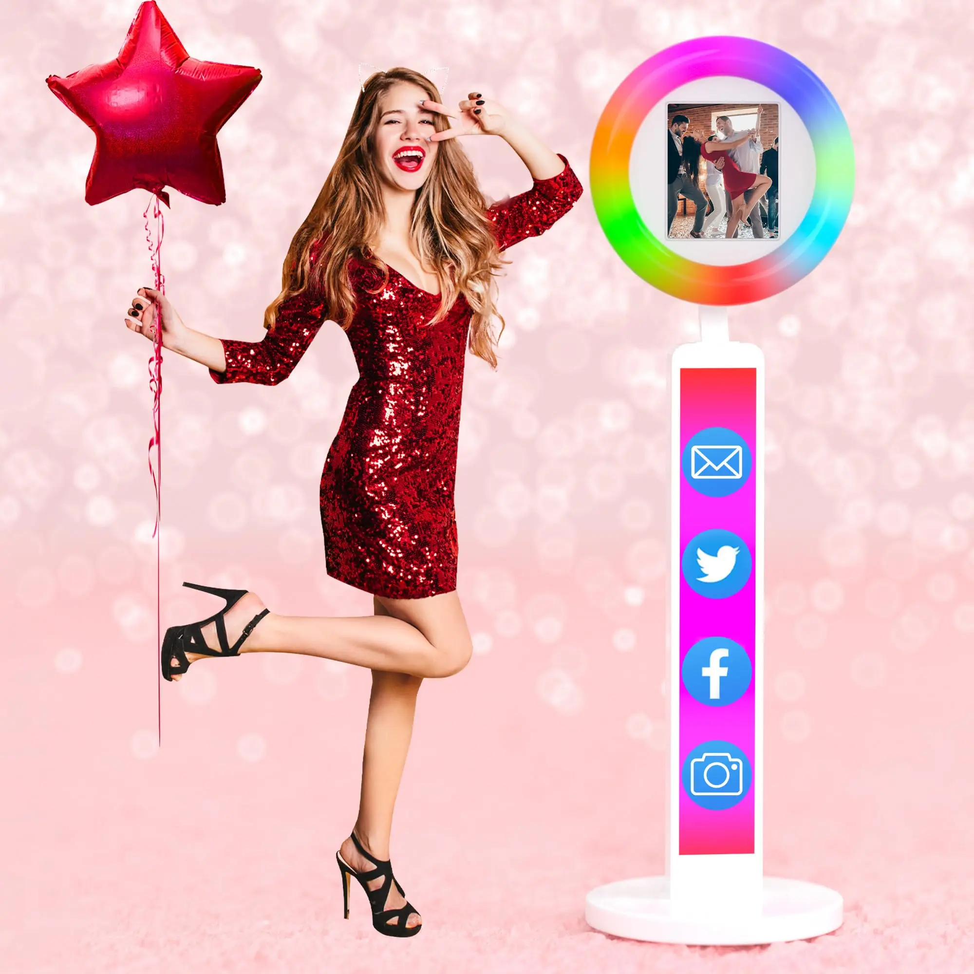 Ipad Photo Booth Shell Selfie Photobooth Machine Wedding for Ipad Photo Booth Stand For Weddings Parties Events With APP
Ipad Photo Booth Shell Selfie Photobooth Machine Wedding for Ipad Photo Booth Stand For Weddings Parties Events With APP