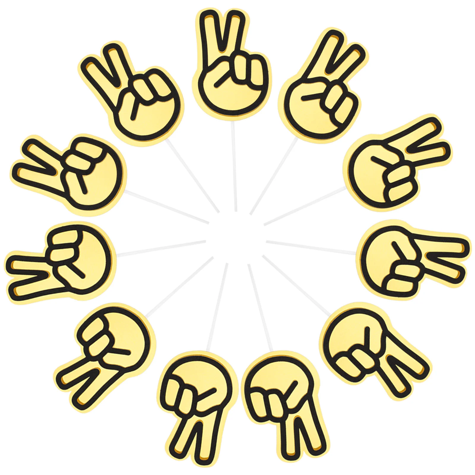 Gesture Insertion Birthday Cake Ornaments Hand Sign Cupcake Decoration Decorations Emblems
Gesture Insertion Birthday Cake Ornaments Hand Sign Cupcake Decoration Decorations Emblems