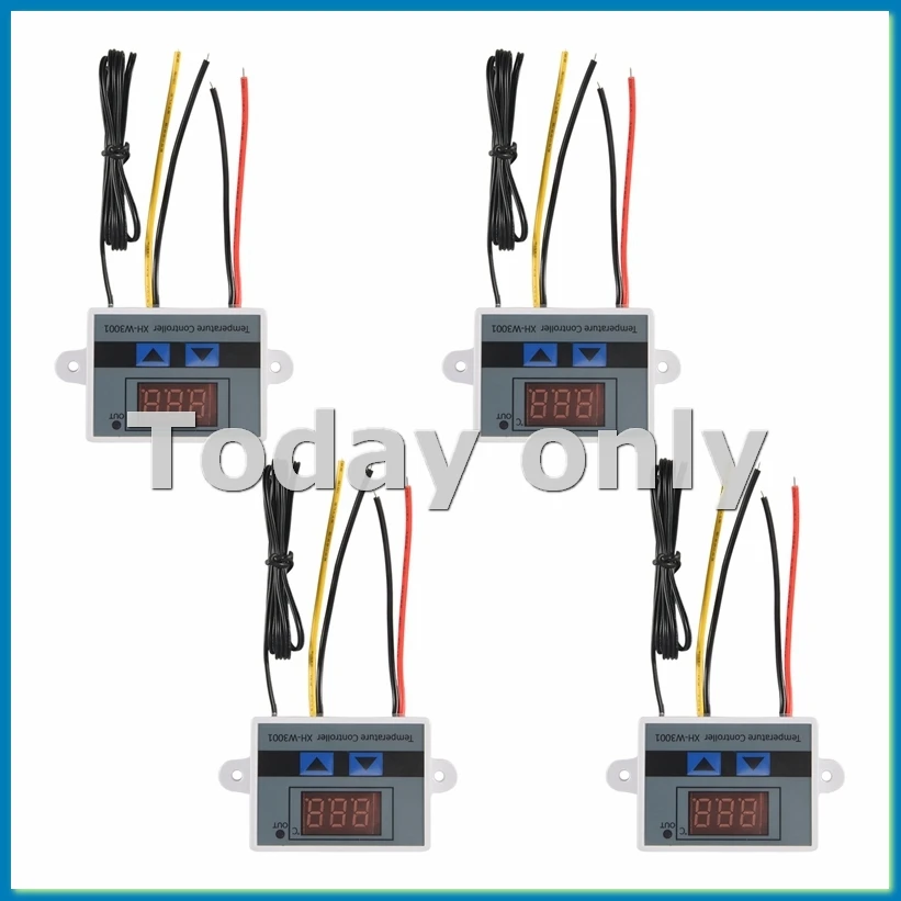 Цифровой контроллер температуры XH-W3001, 4 шт., модуль термостата, водонепроницаемый датчик, электронный термостат 12В 10А 120Вт-A33R
Цифровой контроллер температуры XH-W3001, 4 шт., модуль термостата, водонепроницаемый датчик, электронный термостат 12В 10А 120Вт-A33R