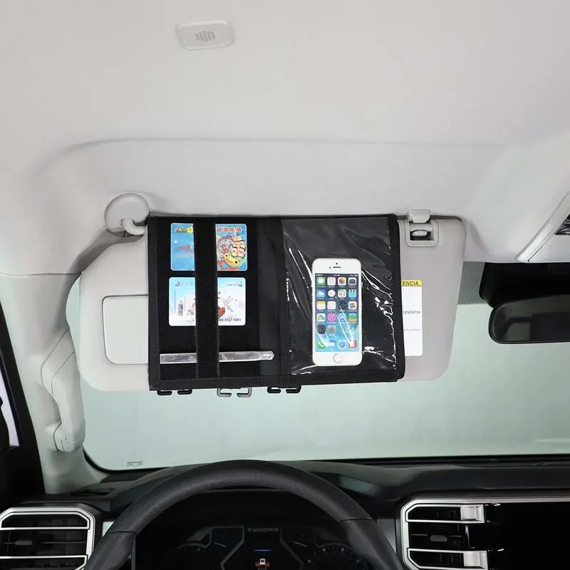 For Toyota Tantu Sequoia 2022-2023 Oxford Cloth Black Car Sun Visor Organizer Panel Multi-pocket Storage Bag Car Accessories
For Toyota Tantu Sequoia 2022-2023 Oxford Cloth Black Car Sun Visor Organizer Panel Multi-pocket Storage Bag Car Accessories