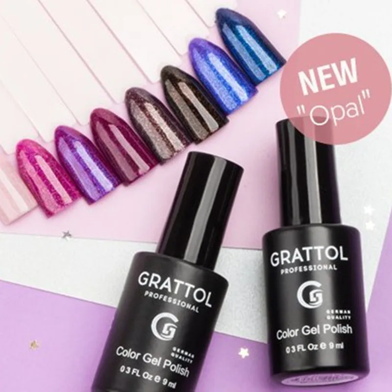 GRATTOL Professional Gel Polish UV LED Opal Gel Varnish Semi Permanent Vernis 9ml Soak Off Nail Art UV Gel ART Nail Polish
GRATTOL Professional Gel Polish UV LED Opal Gel Varnish Semi Permanent Vernis 9ml Soak Off Nail Art UV Gel ART Nail Polish