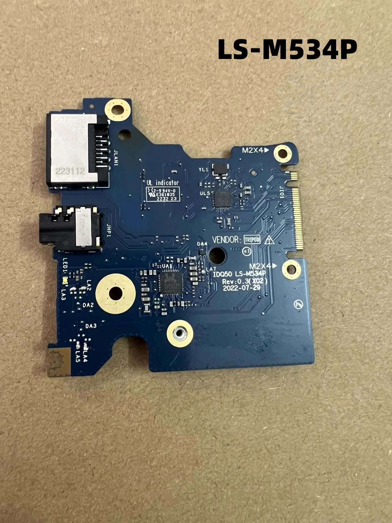 LS-M534P Оригинал для Dell G15 5530 5535 G16 7630 IDQ50 аудио WLAN RJ45 Lan плата 100% ТЕСТ ОК
LS-M534P Оригинал для Dell G15 5530 5535 G16 7630 IDQ50 аудио WLAN RJ45 Lan плата 100% ТЕСТ ОК