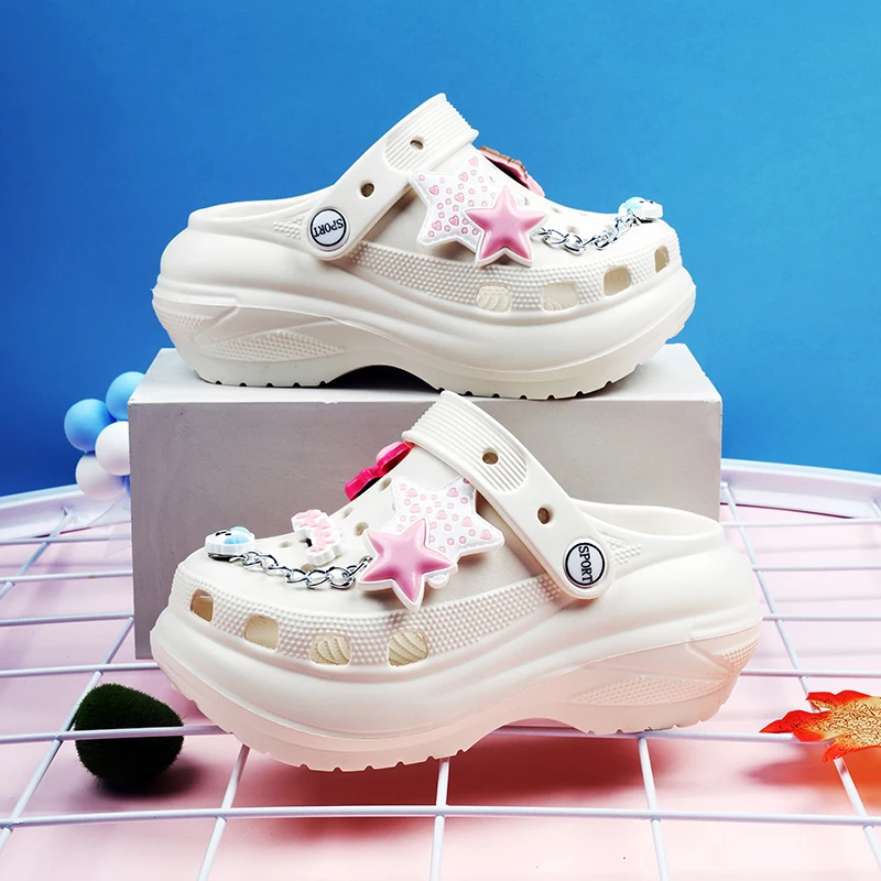 Модные сабо для девочек, летняя детская обувь, милые детские домашние босиком с мягкой подошвой, повседневные спортивные сандалии для девочек, обувь 
Модные сабо для девочек, летняя детская обувь, милые детские домашние босиком с мягкой подошвой, повседневные спортивные сандалии для девочек, обувь