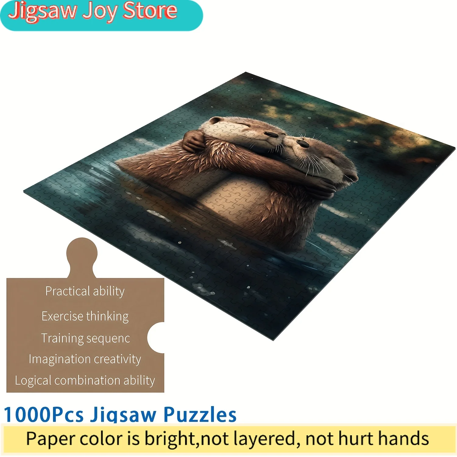 Пазл-головоломка - Две выдры, обнимающиеся в воде, сложная и увлекательная головоломка, развивающая когнитивные навыки среднего уровня, прочный и удобный в использовании.
Пазл-головоломка - Две выдры, обнимающиеся в воде, сложная и увлекательная головоломка, развивающая когнитивные навыки среднего уровня, прочный и удобный в использовании.