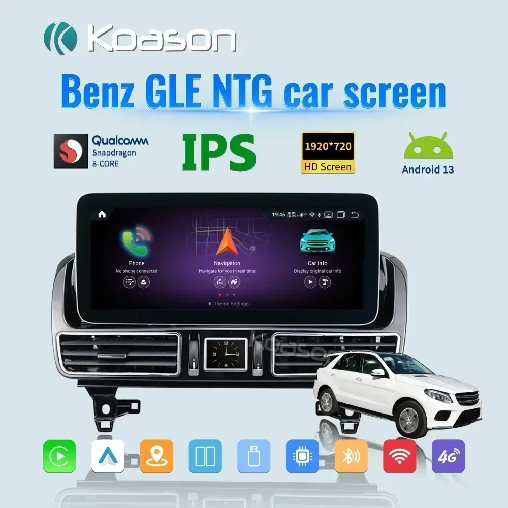 Koason Android Auto Car Multimedia Player for Mercedes Benz ML GL W166 X166 GLE GLS Carplay Screen Head Unit GPS Navigation WIFI
Koason Android Auto Car Multimedia Player for Mercedes Benz ML GL W166 X166 GLE GLS Carplay Screen Head Unit GPS Navigation WIFI