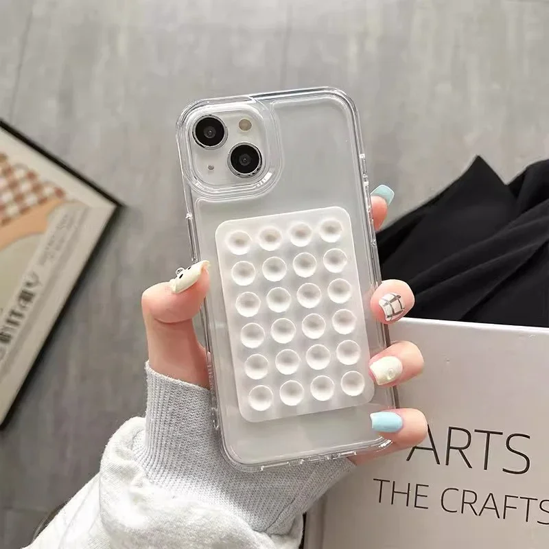 Silicone Suction Phone Holder Mat Multifunctional Suction Cup Wall Stand Square Anti-Slip Single-Sided Case Mount Back Sticker
Silicone Suction Phone Holder Mat Multifunctional Suction Cup Wall Stand Square Anti-Slip Single-Sided Case Mount Back Sticker