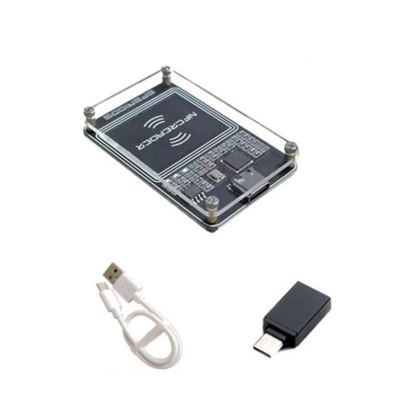A73E-RFID 13,56 МГц PCR532 CUID IC Card Reader Wirter NFC RFID Беспроводной модуль с интерфейсом Type-C
A73E-RFID 13,56 МГц PCR532 CUID IC Card Reader Wirter NFC RFID Беспроводной модуль с интерфейсом Type-C