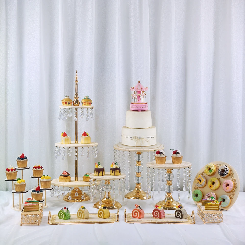 Crystal Wedding Wood Cake Stand Metal gold Cupcake Dessert Stand Cakes Display Plates Stand Round Birthday Party 2/3-Layer
Crystal Wedding Wood Cake Stand Metal gold Cupcake Dessert Stand Cakes Display Plates Stand Round Birthday Party 2/3-Layer
