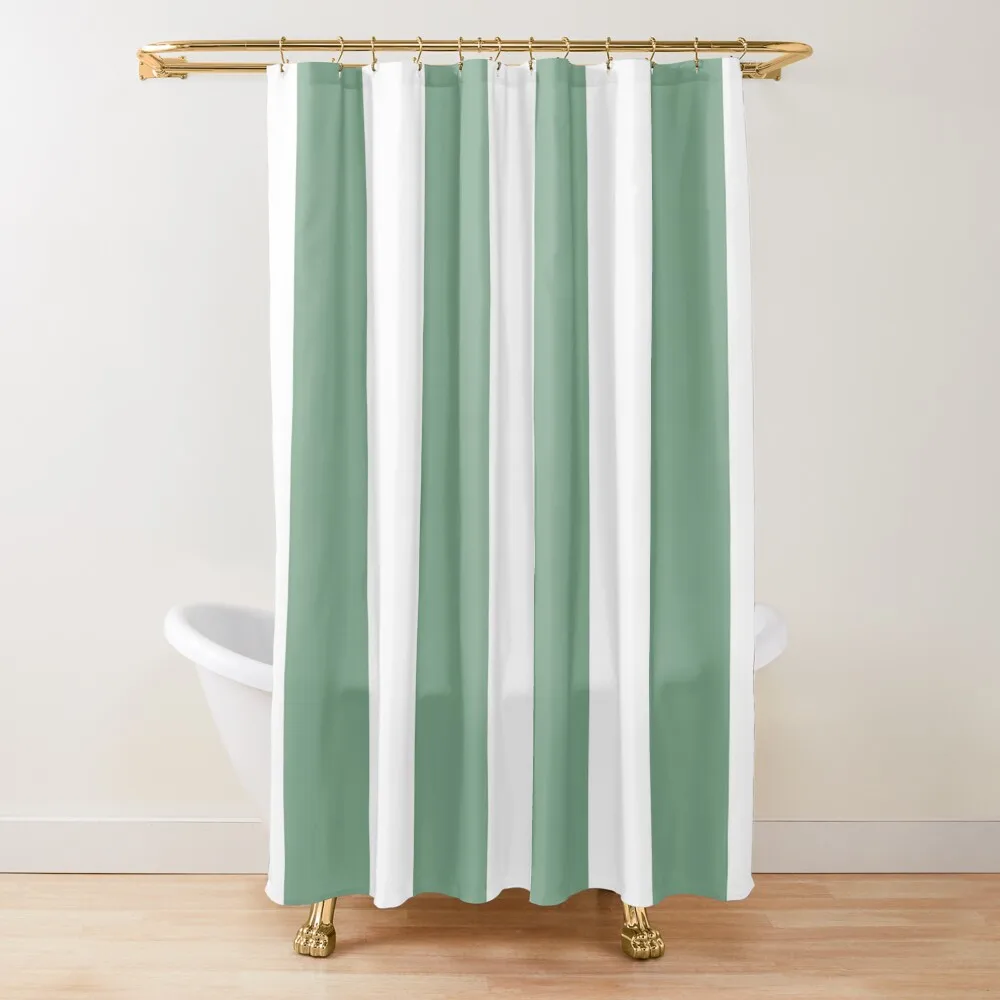 Sage Green and White Vertical Cabana Tent Stripes Shower Curtain Luxury Bathroom Shower Bath Curtain
Sage Green and White Vertical Cabana Tent Stripes Shower Curtain Luxury Bathroom Shower Bath Curtain