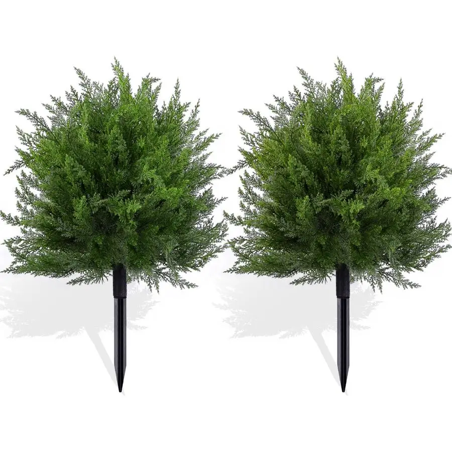 Artificial Topiary Bushes for Outdoors with Spike, Boxwood Ball Fake Shrubs UV Resistant Faux Plants for Indoor Outdoor Fall Tha
Artificial Topiary Bushes for Outdoors with Spike, Boxwood Ball Fake Shrubs UV Resistant Faux Plants for Indoor Outdoor Fall Tha