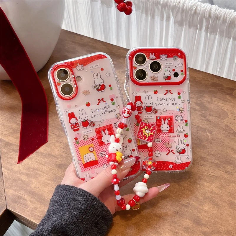 Red Miffy Hanging Rope Phone Case for iPhone 17 pro 14 15 16 17 pro Max - Protective New 2026 Ins Design for Women And Girls
Red Miffy Hanging Rope Phone Case for iPhone 17 pro 14 15 16 17 pro Max - Protective New 2026 Ins Design for Women And Girls