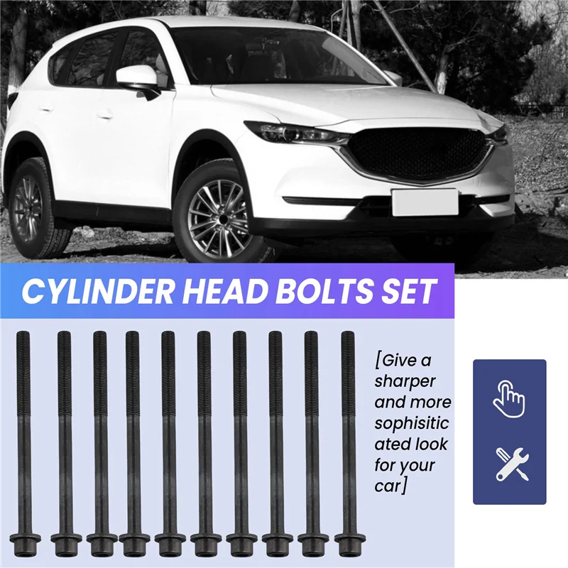 L37A-10 шт. Набор болтов головки блока цилиндров для Ford S-Max Mustang Jaguar Land Rover Mazda CX Volvo S80 1229267 LR025253 1S7G-6065-CA
L37A-10 шт. Набор болтов головки блока цилиндров для Ford S-Max Mustang Jaguar Land Rover Mazda CX Volvo S80 1229267 LR025253 1S7G-6065-CA