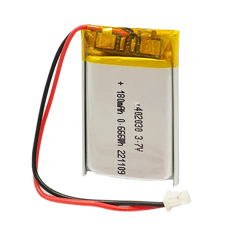 2/5/10/20 Pcs 3.7V 180mAh 402030 Lithium Polymer Ion Battery 2.0mm JST Connector
2/5/10/20 Pcs 3.7V 180mAh 402030 Lithium Polymer Ion Battery 2.0mm JST Connector