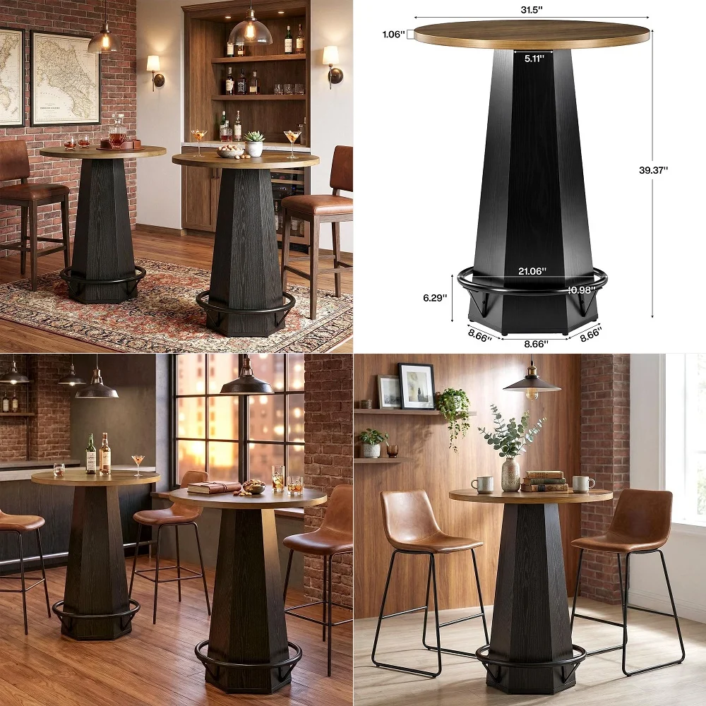 Steady Adjustable Height Round Table Ergonomic Sit to Stand Desk, Side Table, High Top Cocktail Cafe Table Ideal for Saving Spa
Steady Adjustable Height Round Table Ergonomic Sit to Stand Desk, Side Table, High Top Cocktail Cafe Table Ideal for Saving Spa