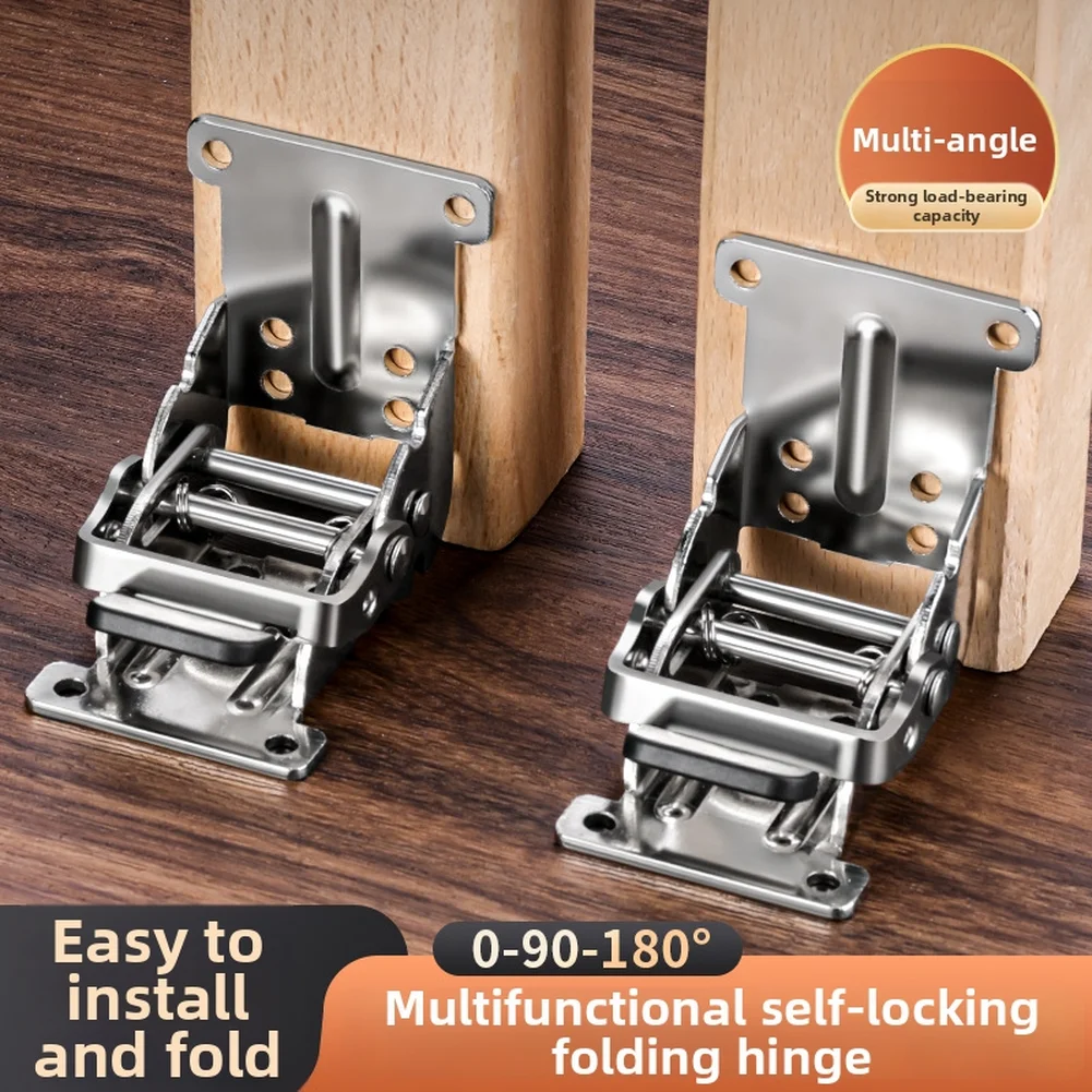 4pcs Load-bearing Table Legs Folding Hinges 90 Degree Self-Locking Multi-Angle Adjustment Easy Installation
4pcs Load-bearing Table Legs Folding Hinges 90 Degree Self-Locking Multi-Angle Adjustment Easy Installation