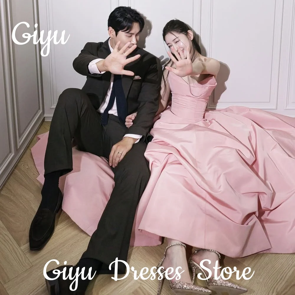 Giyu Princess Pink Wedding Dress A-line Sleeveless Taffeta Pleat Prom Gown Korea Photoshoot Corset Customized 2025 Evening Gown
Giyu Princess Pink Wedding Dress A-line Sleeveless Taffeta Pleat Prom Gown Korea Photoshoot Corset Customized 2025 Evening Gown