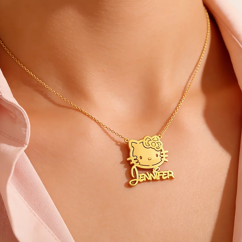 Custom Hello Kitty Name Necklace Personalized Stainless Steel Cursive Nameplate Pendant Choker Chain Jewelry Gift For Women Girl
Custom Hello Kitty Name Necklace Personalized Stainless Steel Cursive Nameplate Pendant Choker Chain Jewelry Gift For Women Girl