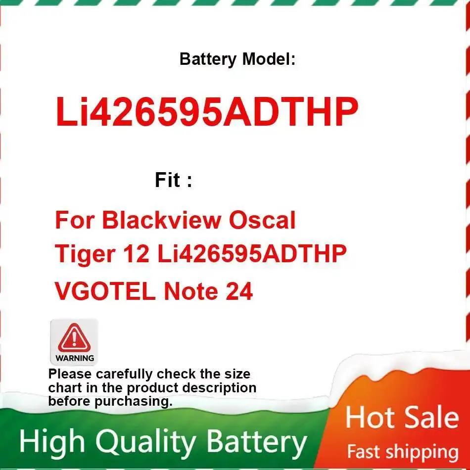 Для Blackview Oscal Tiger 12 Li426595adthp Vgotel Note 24 5000 мАч аккумулятор мобильного телефона высокое качество прочный
Для Blackview Oscal Tiger 12 Li426595adthp Vgotel Note 24 5000 мАч аккумулятор мобильного телефона высокое качество прочный