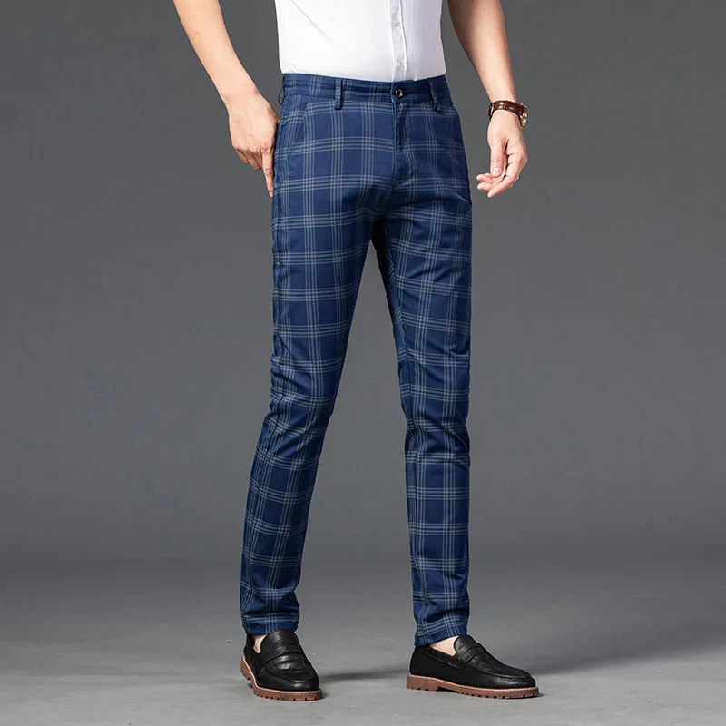 Spring Autumn Men's Trousers Fashion Business Classic Stripe Plaid Straight Suit Trouser Casual Long Formal Pants
Spring Autumn Men's Trousers Fashion Business Classic Stripe Plaid Straight Suit Trouser Casual Long Formal Pants