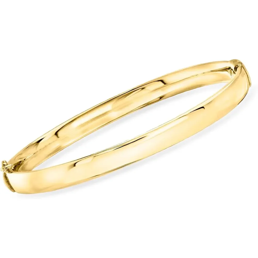 Ross-Simons 6mm 18kt Gold Over Sterling Oval Bangle Bracelet
Ross-Simons 6mm 18kt Gold Over Sterling Oval Bangle Bracelet