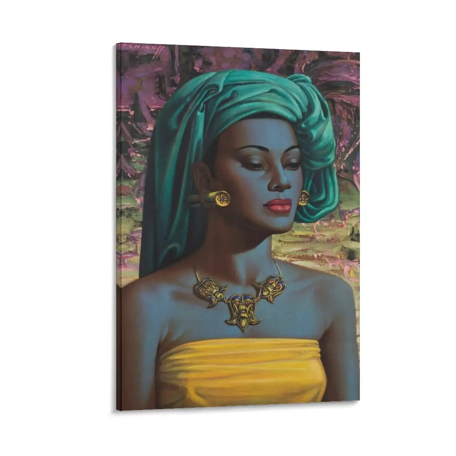 Vladimir Tretchikoff Vintage Painting, Famous Art reproduction, African Fashion Illustration Canvas Painting interior paintings
Vladimir Tretchikoff Vintage Painting, Famous Art reproduction, African Fashion Illustration Canvas Painting interior paintings