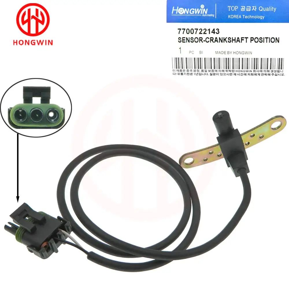 7700722143 NEW Engine Crankshaft Position Sensor Fits For Jeep Wagoneer Cherokee Renault Encore Alliance 7700739789,7701349559
7700722143 NEW Engine Crankshaft Position Sensor Fits For Jeep Wagoneer Cherokee Renault Encore Alliance 7700739789,7701349559