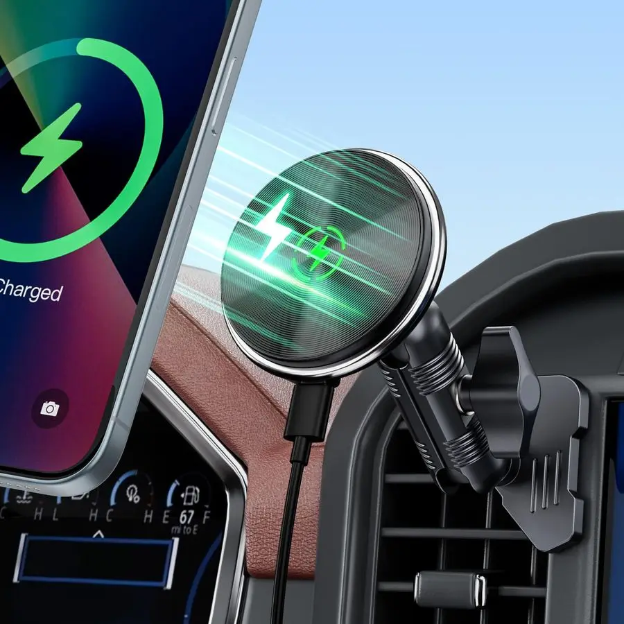 Wireless Charger Magnetic Vent Phone Mount Compatible with 20212025 Ford F150, 20232025 Super Duty F250 F350 F450, Metal Phone H
Wireless Charger Magnetic Vent Phone Mount Compatible with 20212025 Ford F150, 20232025 Super Duty F250 F350 F450, Metal Phone H