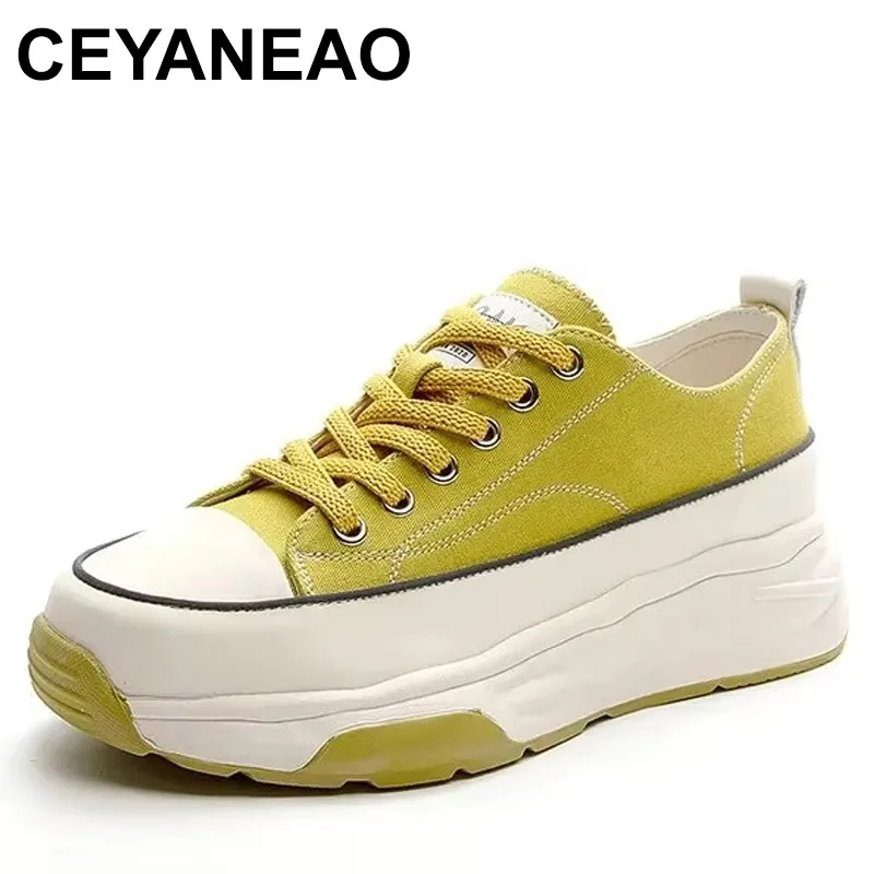 2025 Classic Chunky Women Sneakers Spring Summer Autumn Platform Student Canvas Shoes Female Outdoor Casual Footwear
2025 Classic Chunky Women Sneakers Spring Summer Autumn Platform Student Canvas Shoes Female Outdoor Casual Footwear