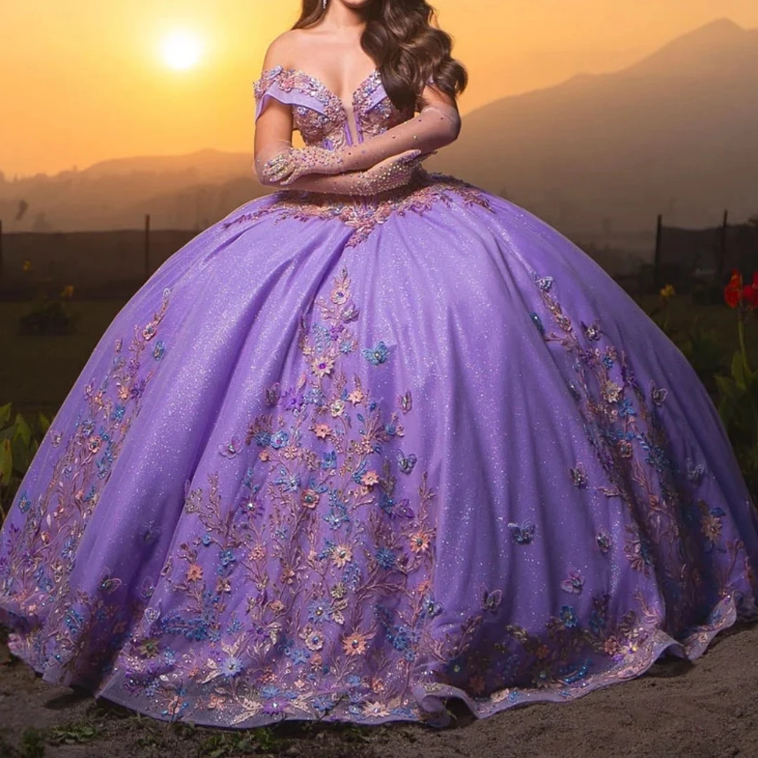 Мексиканское Лавандовое платье Quinceanera на 15 лет, день рождения, кружевное платье с рукавами-крылышками и аппликацией, для выпускного вечера, милое 16 Robe De Bal
Мексиканское Лавандовое платье Quinceanera на 15 лет, день рождения, кружевное платье с рукавами-крылышками и аппликацией, для выпускного вечера, милое 16 Robe De Bal