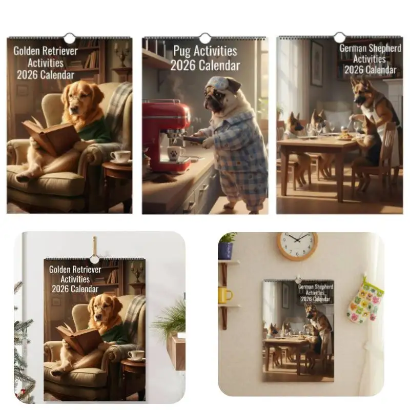 2026 Wall Calendar,Calendar 2026, January 2026-December 2026, Wall Calendar Puppy Dog 11.2"x8.2" Full Page Months Thick for Home
2026 Wall Calendar,Calendar 2026, January 2026-December 2026, Wall Calendar Puppy Dog 11.2"x8.2" Full Page Months Thick for Home