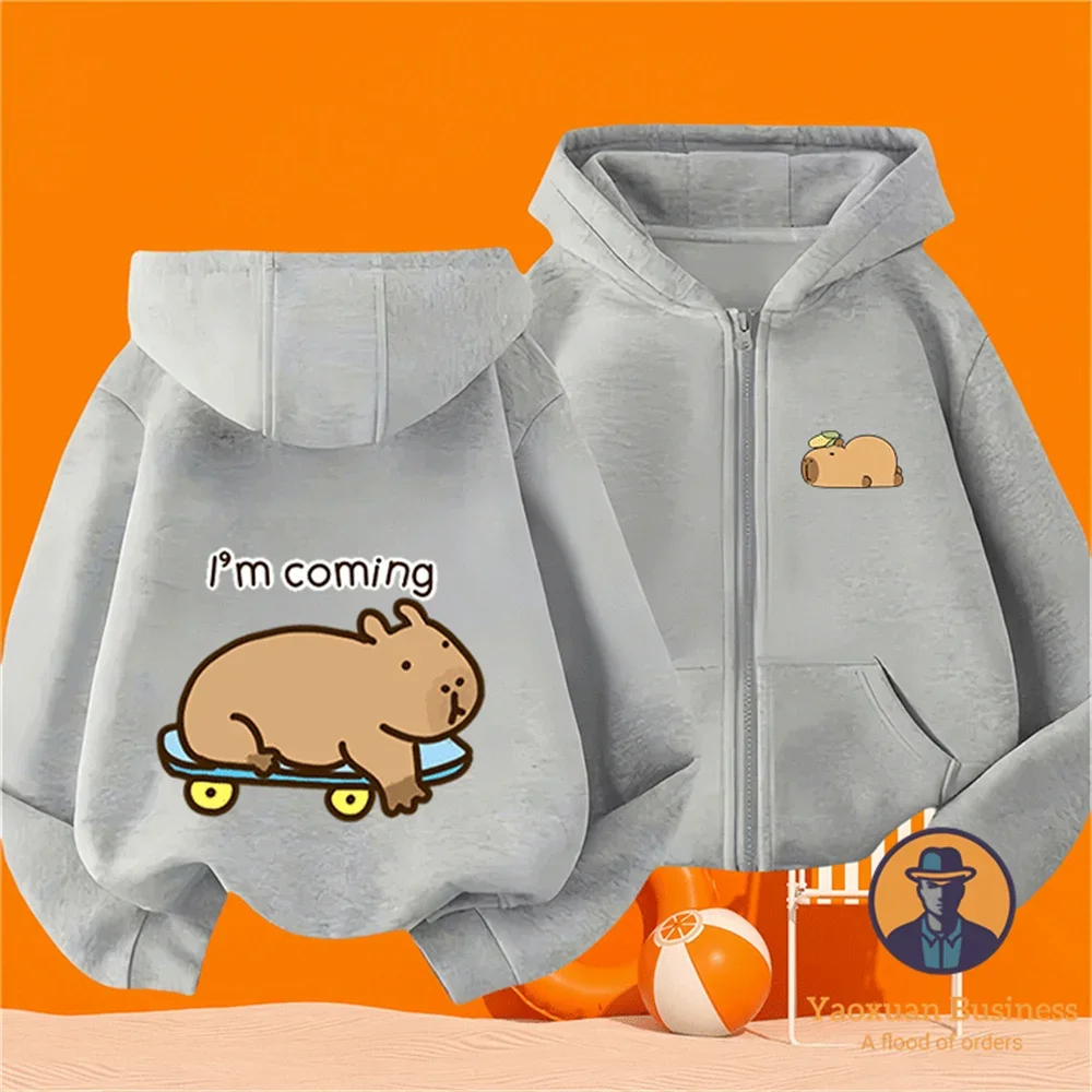All Match Autumn Winter Pure Cotton 2D Capybara Cartoon Warm Casual Zip Up Hoodie Jacket
All Match Autumn Winter Pure Cotton 2D Capybara Cartoon Warm Casual Zip Up Hoodie Jacket
