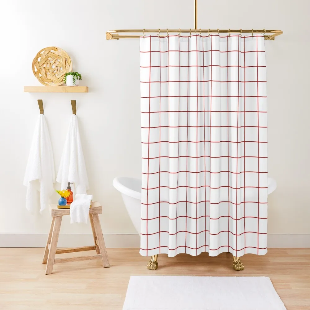 Grid White Red Shower Curtain Bathroom Shower Accessories For Shower And Services Bathroom Decor Curtain
Grid White Red Shower Curtain Bathroom Shower Accessories For Shower And Services Bathroom Decor Curtain